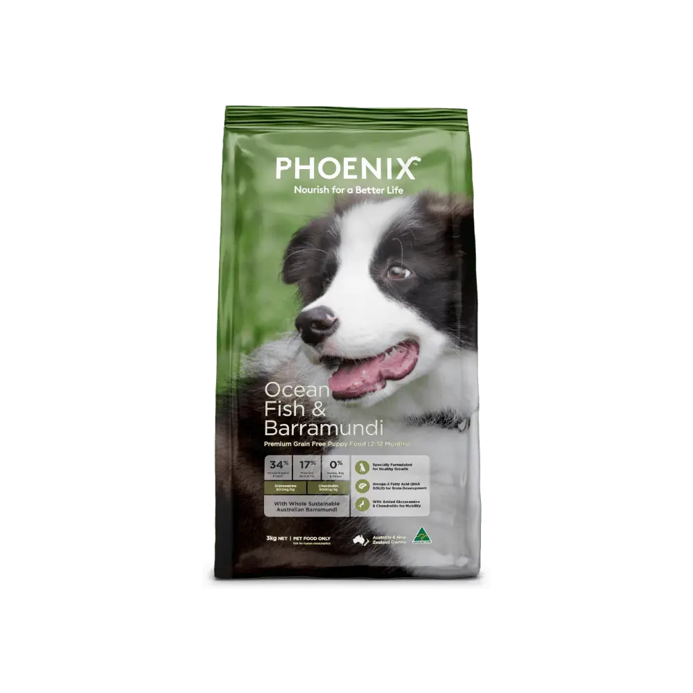 Phoenix Dog Food Puppy Ocean Fish & Barramundi - Kellyville Pets