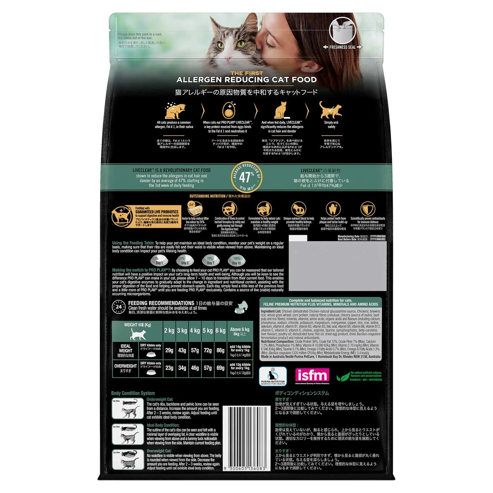 Pro Plan Cat Food LiveClear Adult Indoor & Hairball Control - Kellyville Pets