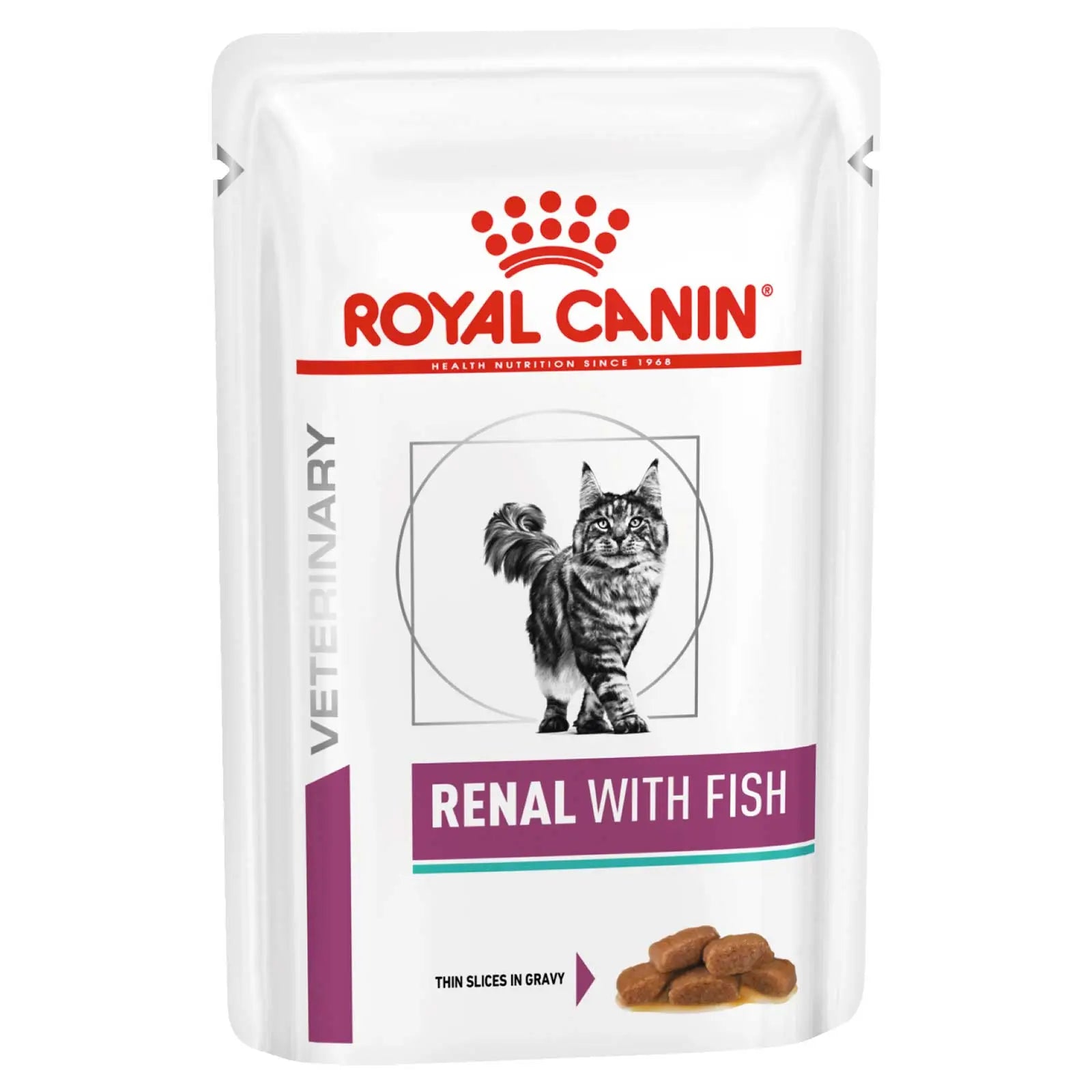 Royal Canin Veterinary Cat Food Pouch Renal with Fish - Kellyville Pets