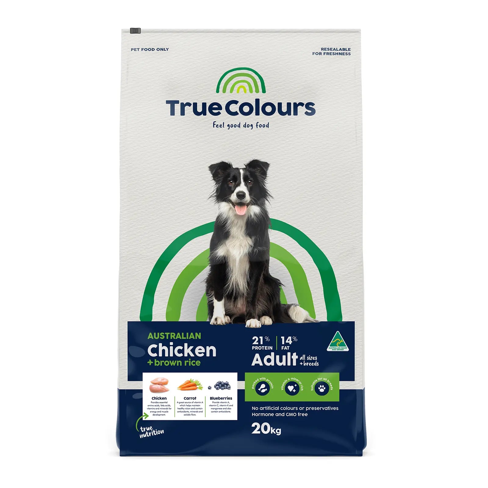 True Colours Dog Food Adult Chicken & Rice - Kellyville Pets