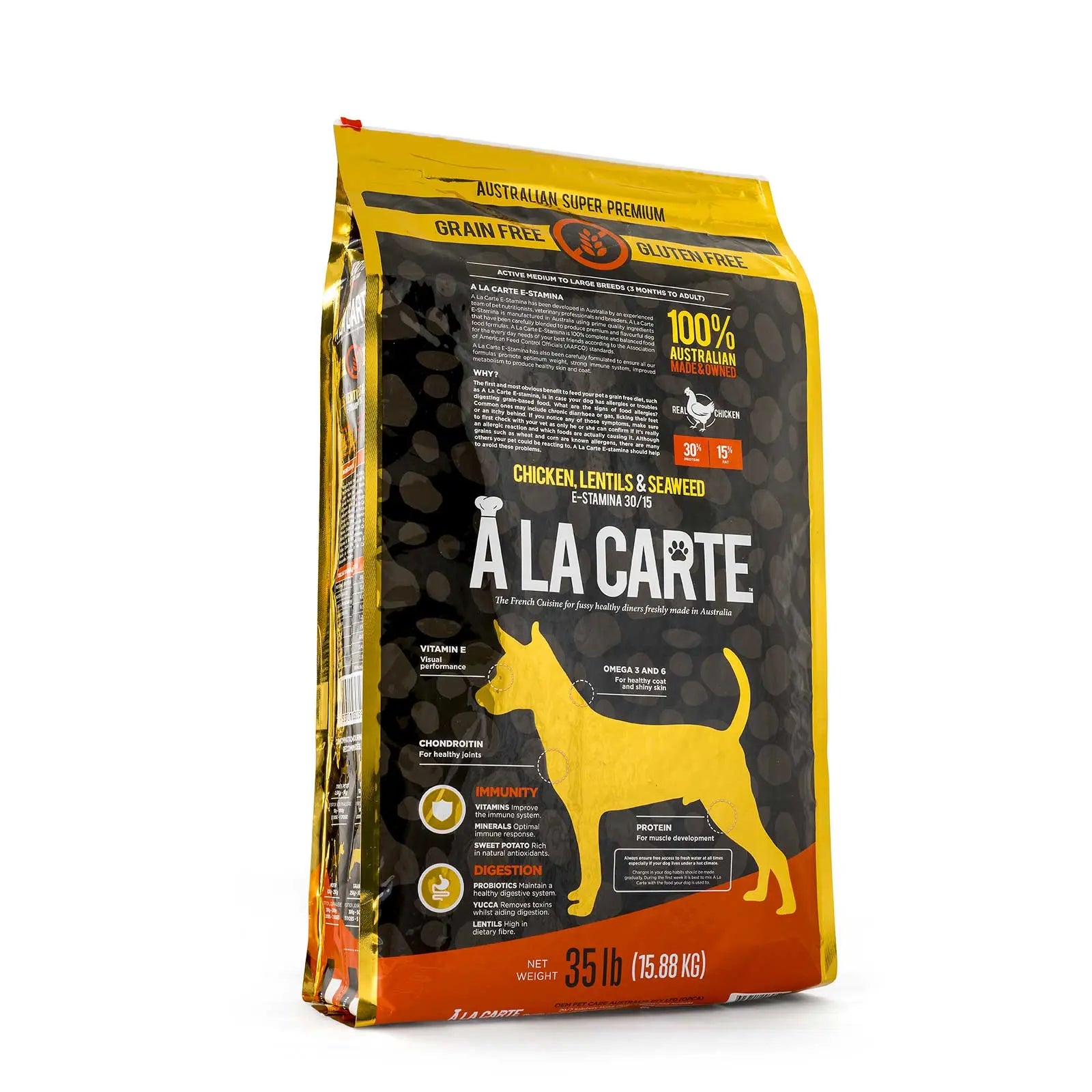 A La Carte Grain Free Dog Food E - Stamina Chicken, Lentils & Seaweed - Kellyville Pets