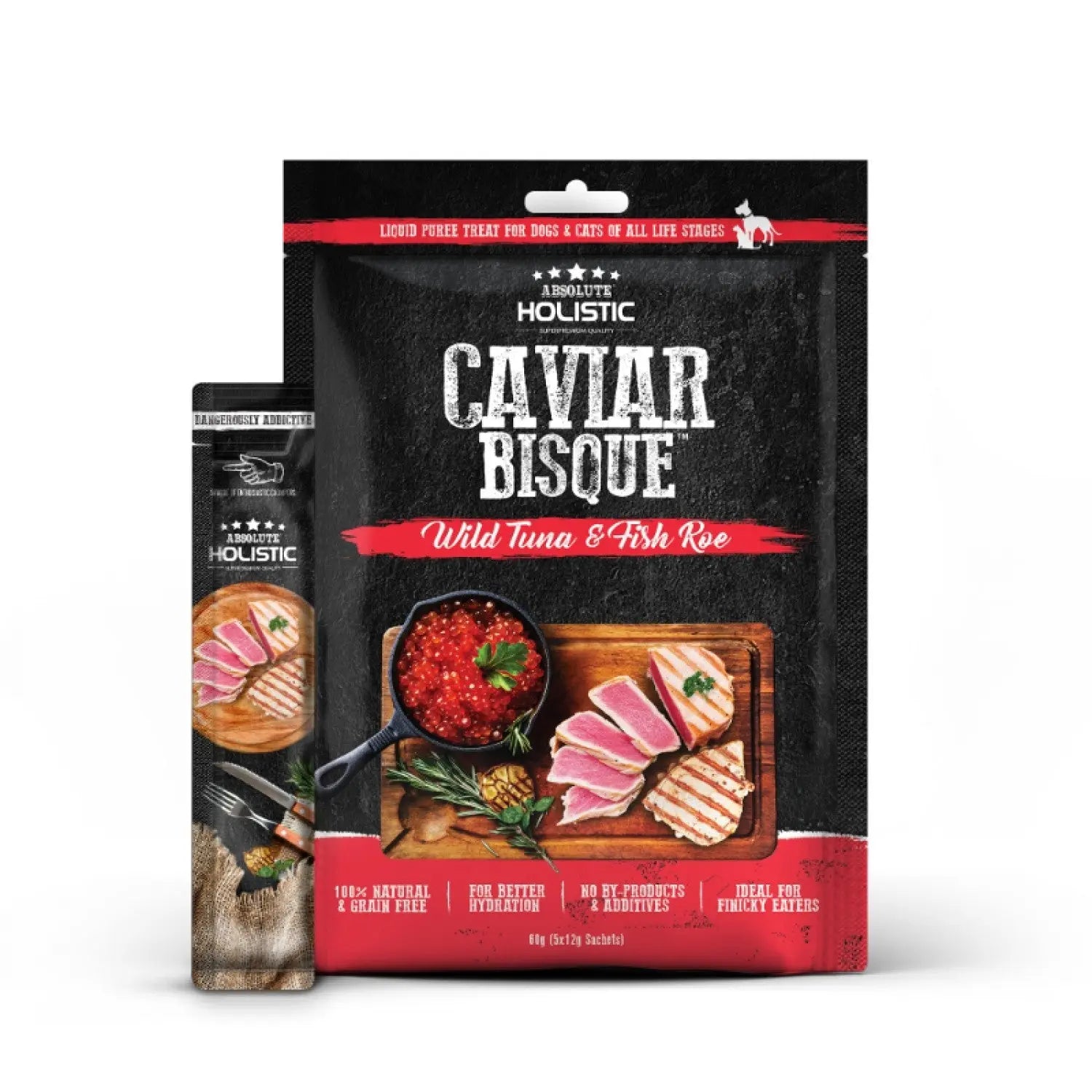 Absolute Holistic Bisque Tuna & Caviar Cat Treats - Kellyville Pets
