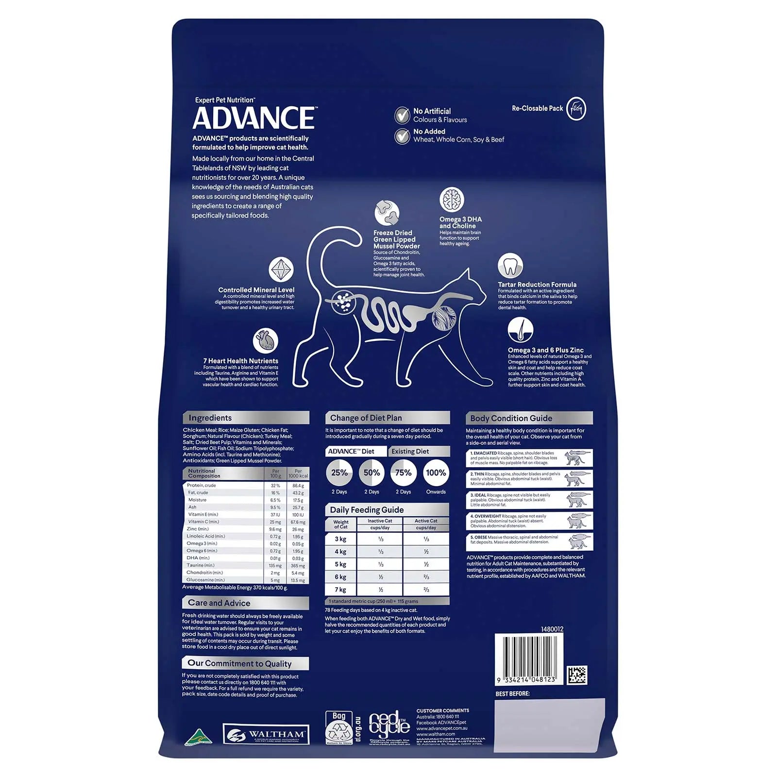 Advance Cat Food Healthy Ageing Chicken with Rice - Kellyville Pets