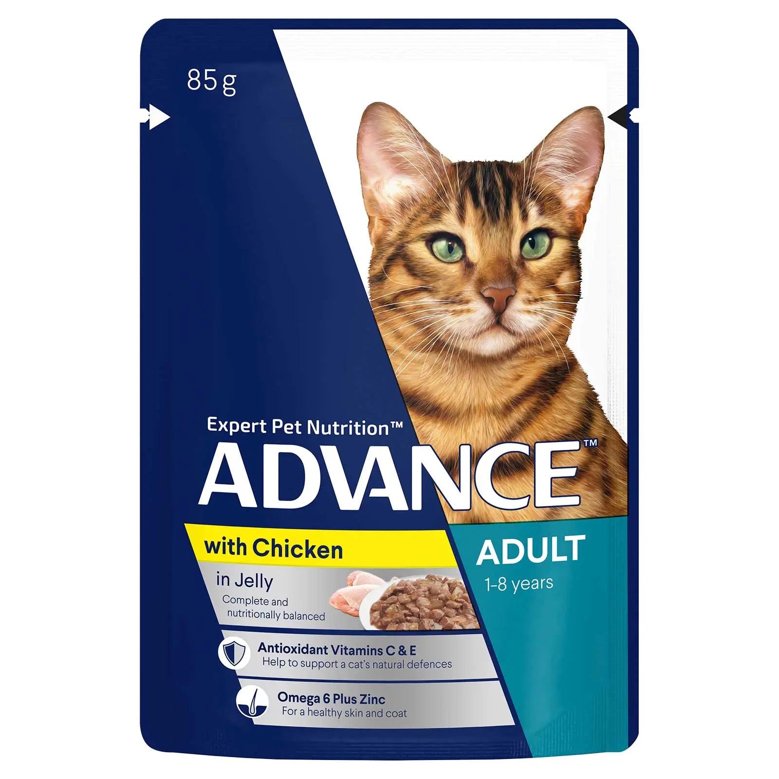 Advance Cat Food Pouch Adult with Chicken in Jelly - Kellyville Pets