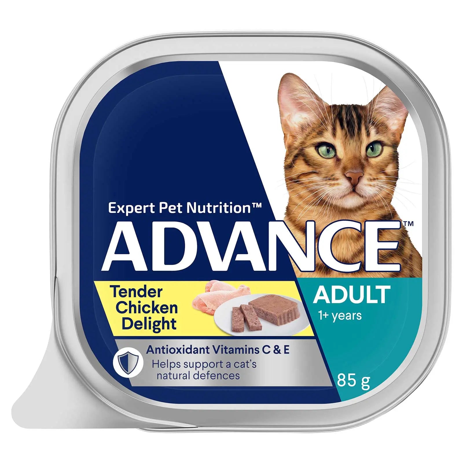 Advance Cat Food Tray Adult Tender Chicken Delight - Kellyville Pets
