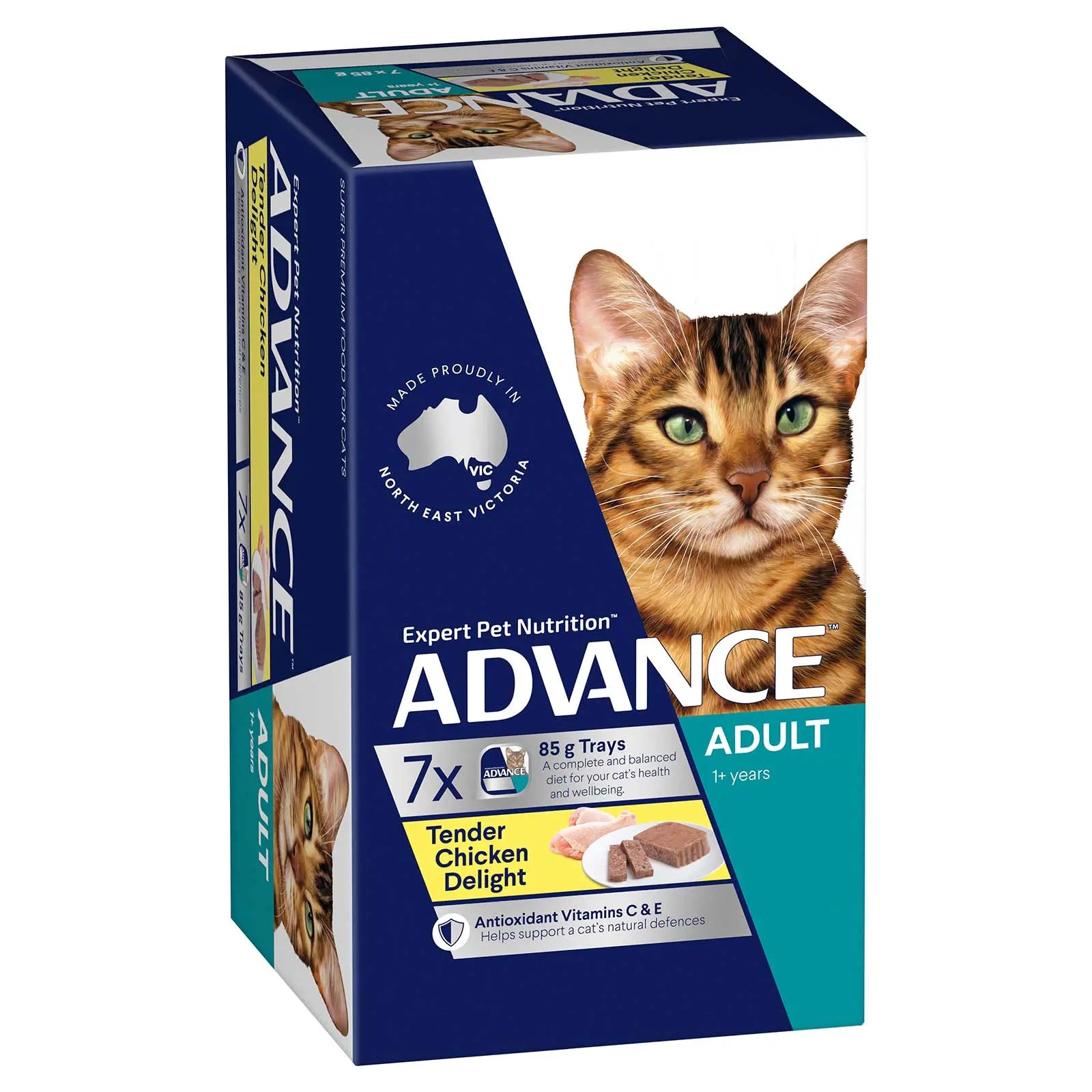 Advance Cat Food Tray Adult Tender Chicken Delight - Kellyville Pets