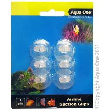 Aqua One Air Line Suction Cups 6pk - Kellyville Pets