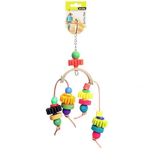 Avi One Bird Toy Arc with Plastic Disc & Beads - Kellyville Pets