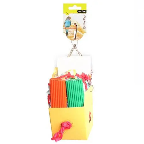 Avi One Bird Toy Box with Paper & Popsicles - Kellyville Pets