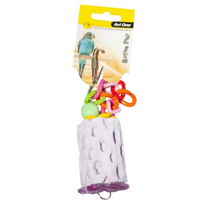 Avi One Bird Toy Mineral with Plastic Links - Kellyville Pets
