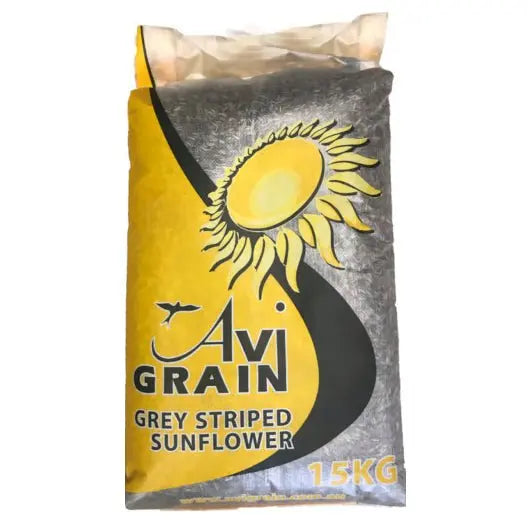 Avigrain Grey Striped Sunflower Seed 15kg - Kellyville Pets