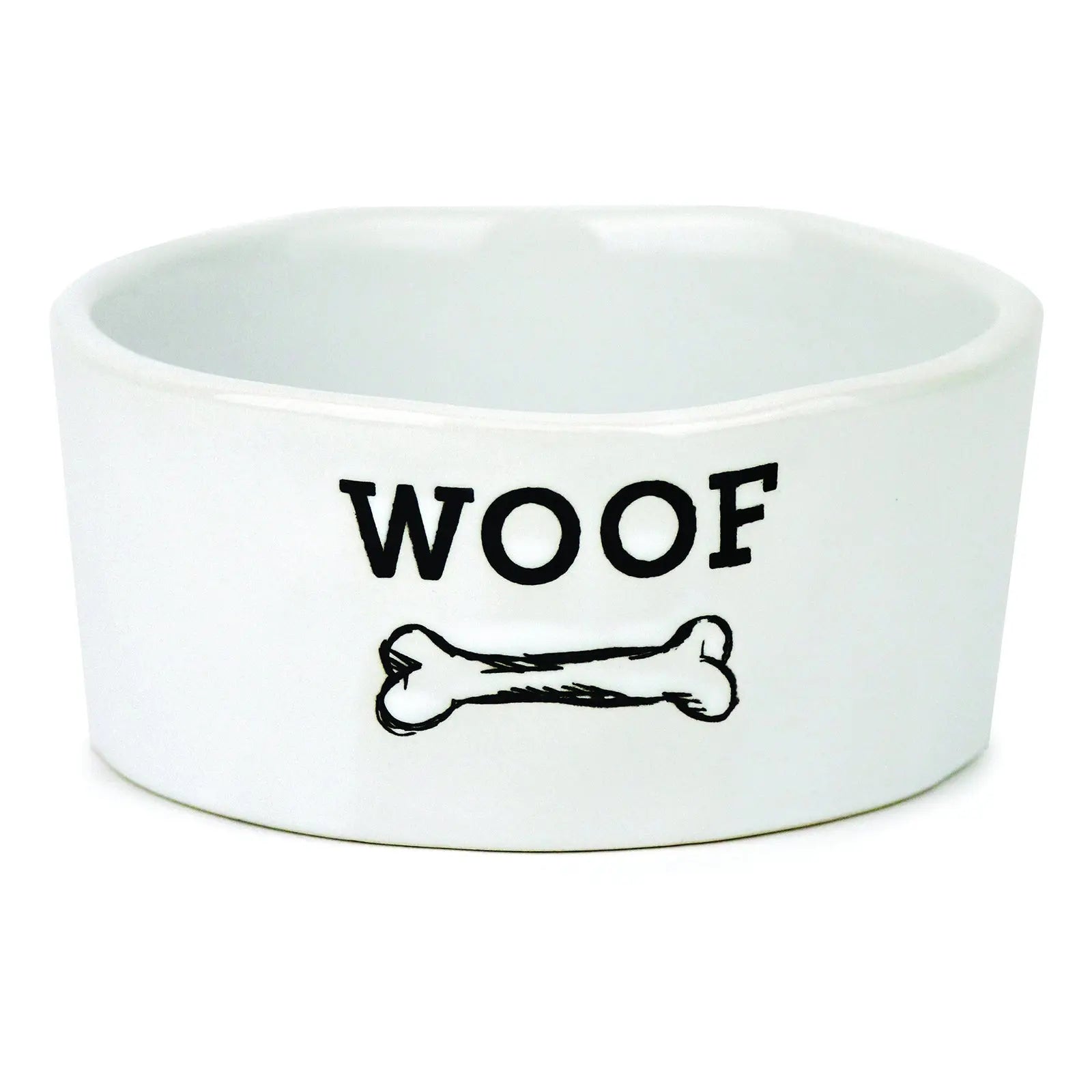 Barkley & Bella Ceramic Dog Bowl WOOF - Kellyville Pets