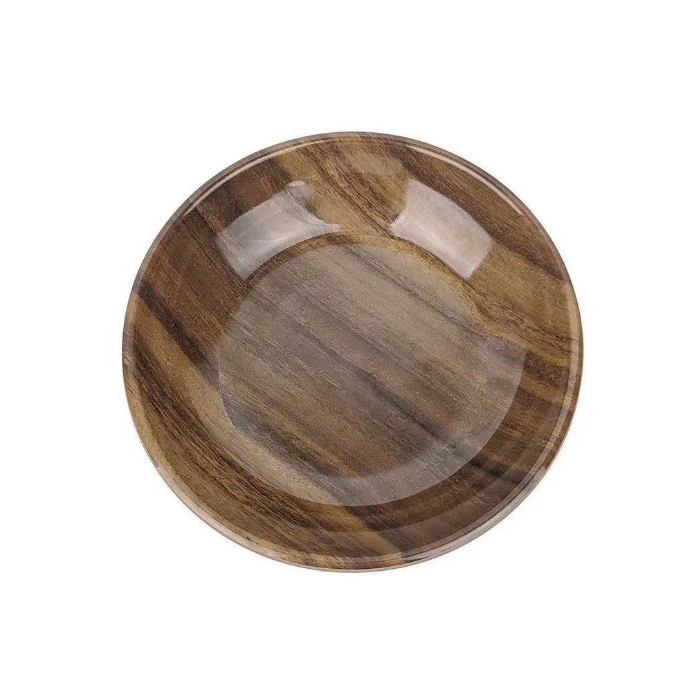 Barkley & Bella Melamine Cat Bowl Acacia Wood - Kellyville Pets