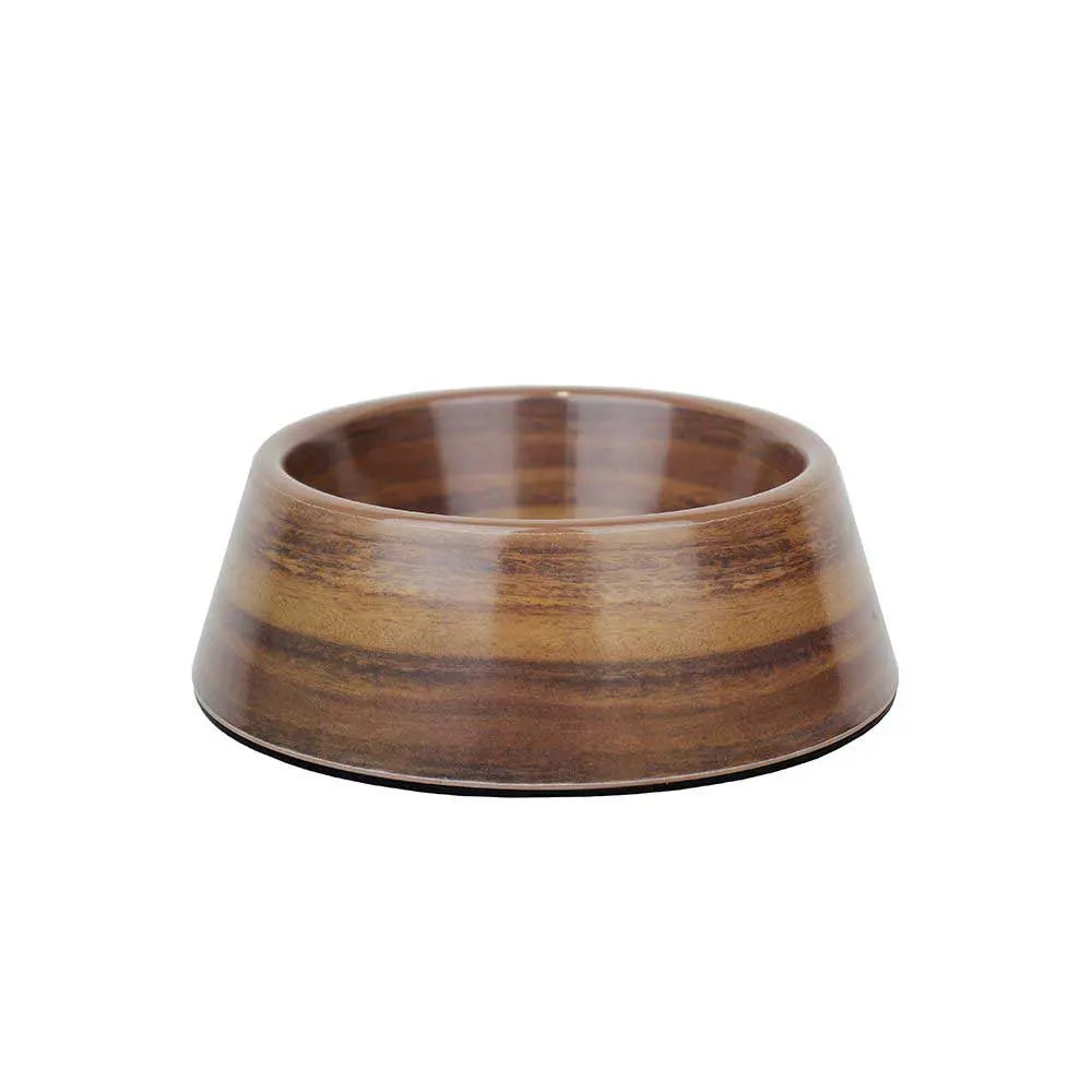 Barkley & Bella Melamine Dog Bowl Acacia Wood - Kellyville Pets