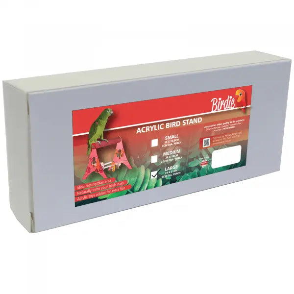 Birdie Acrylic Bird Stand - Kellyville Pets