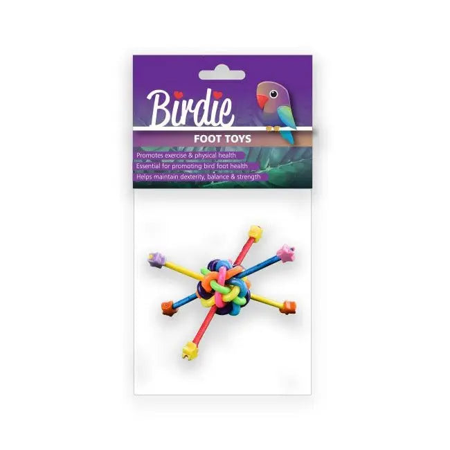 Birdie Bird Toy Shiny Stars Foot Toy - Kellyville Pets