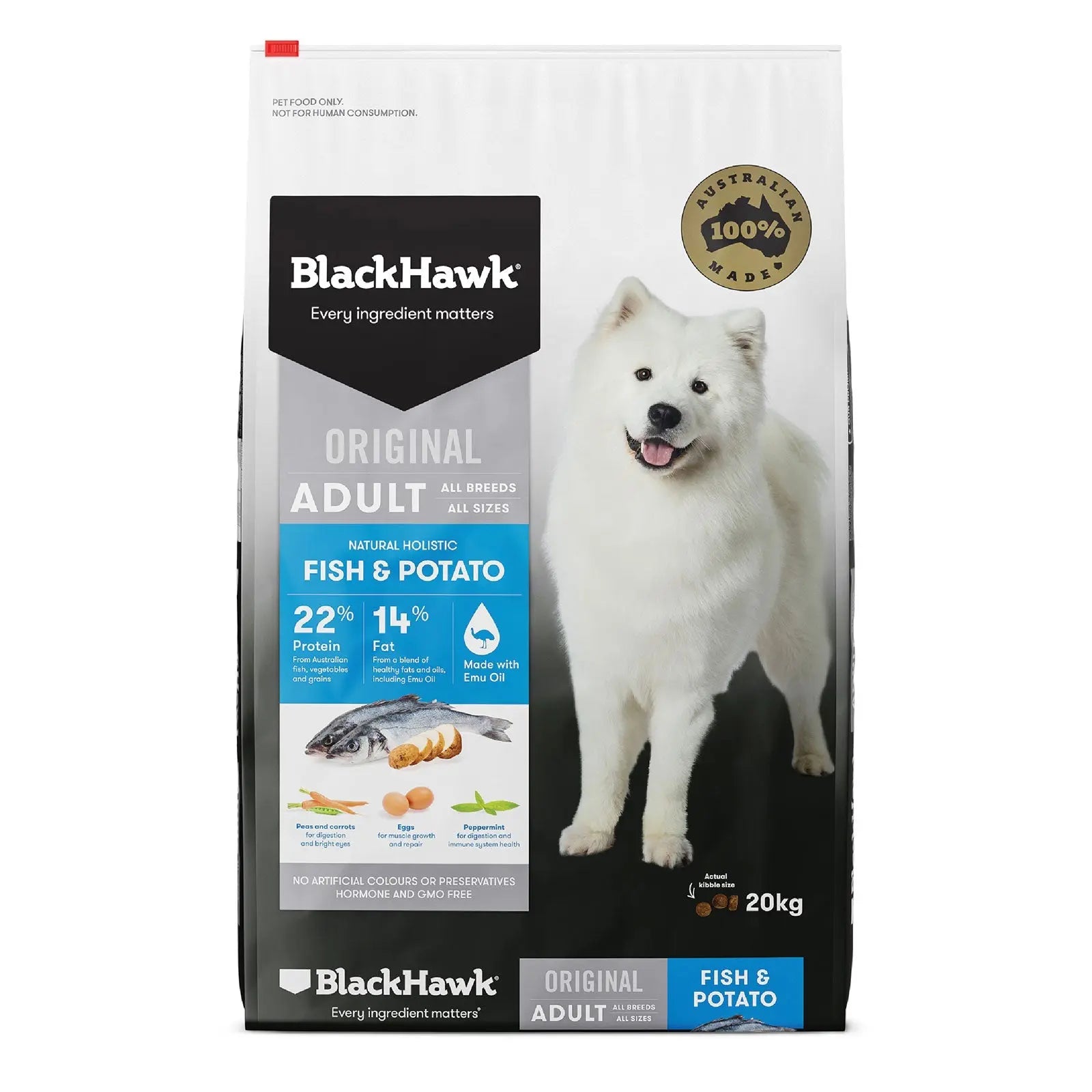 Black Hawk Dog Food Adult Fish & Potato - Kellyville Pets