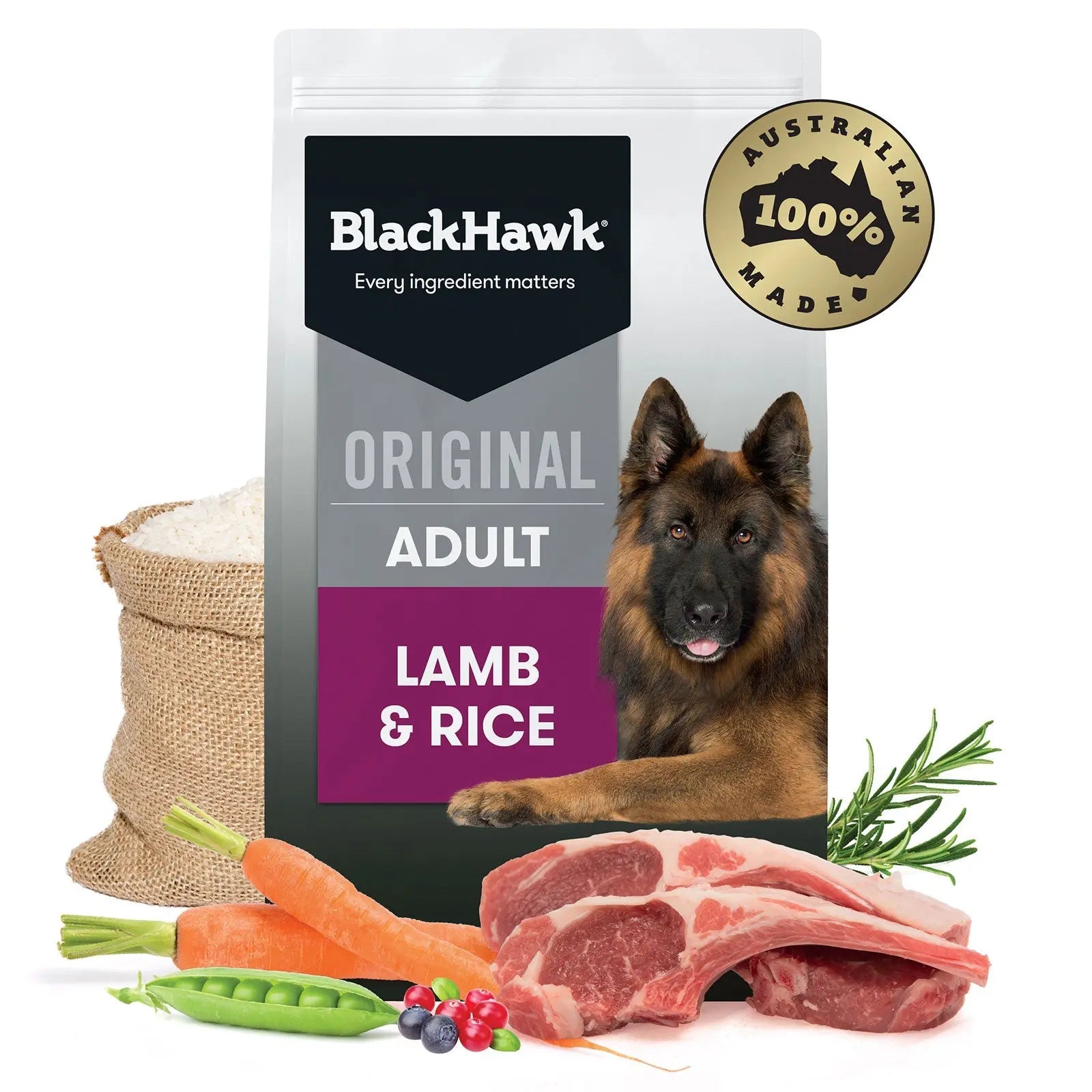 Black Hawk Dog Food Adult Lamb & Rice - Kellyville Pets