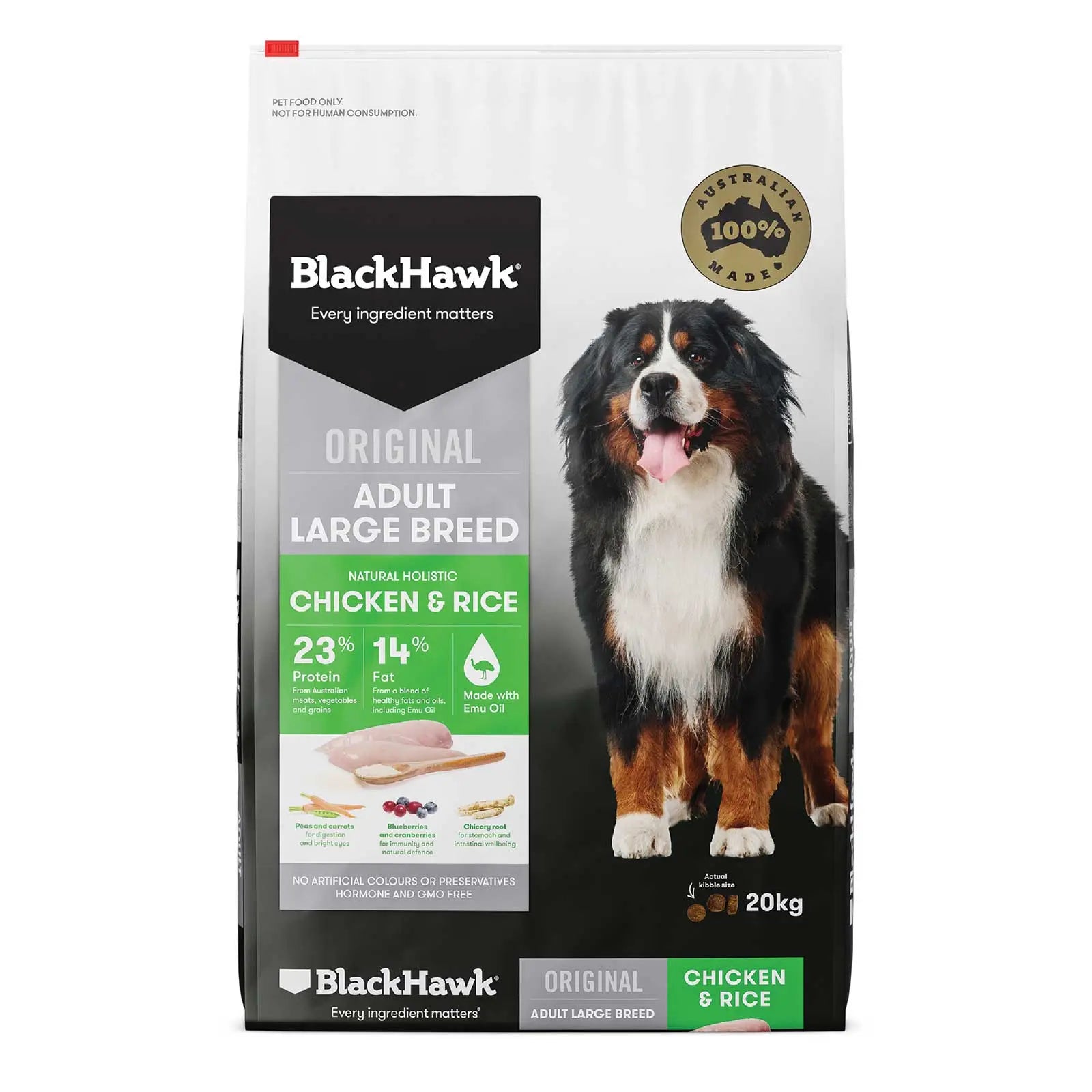 Black Hawk Dog Food Adult Large Breed Chicken & Rice - Kellyville Pets