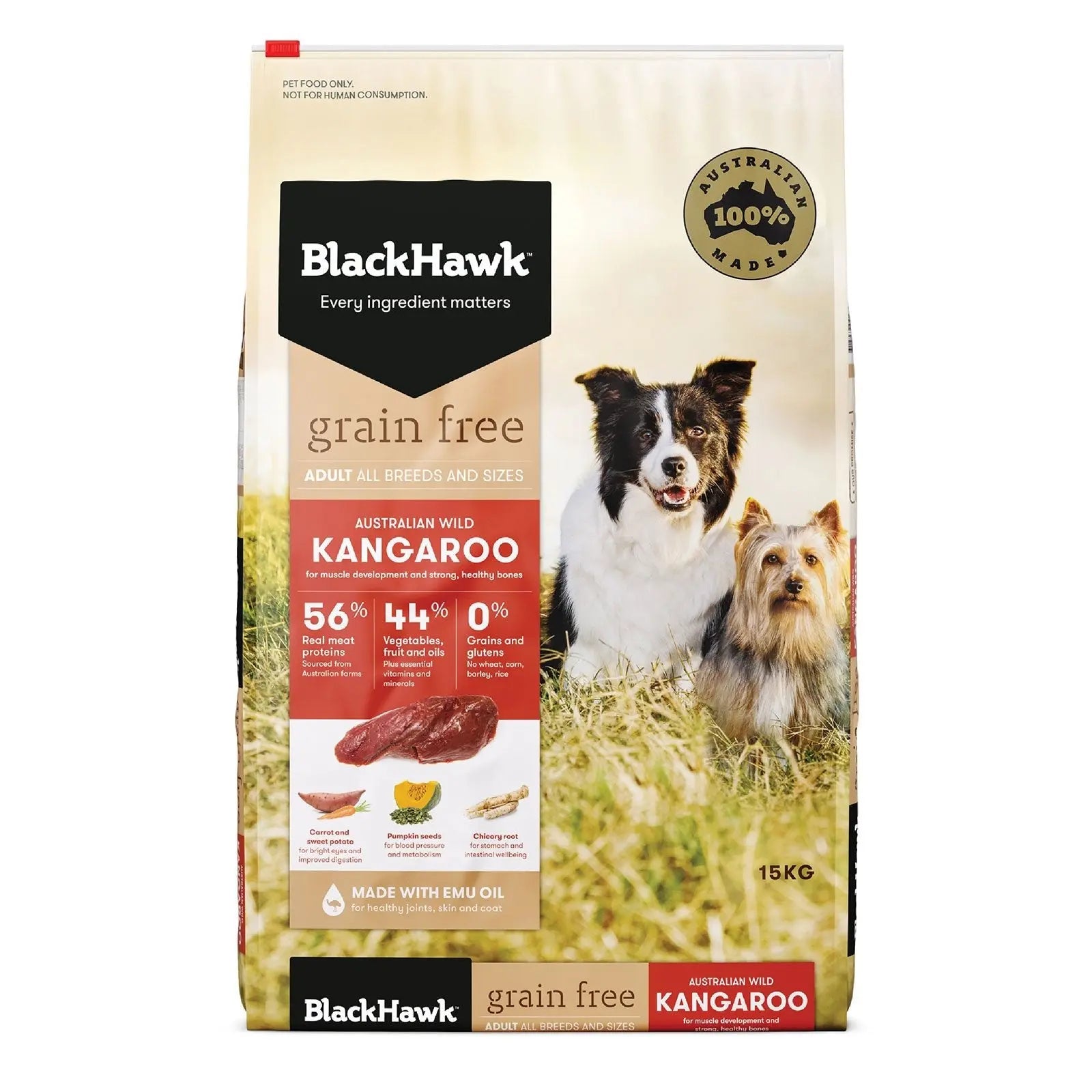 Black Hawk Grain Free Dog Food Adult Kangaroo - Kellyville Pets