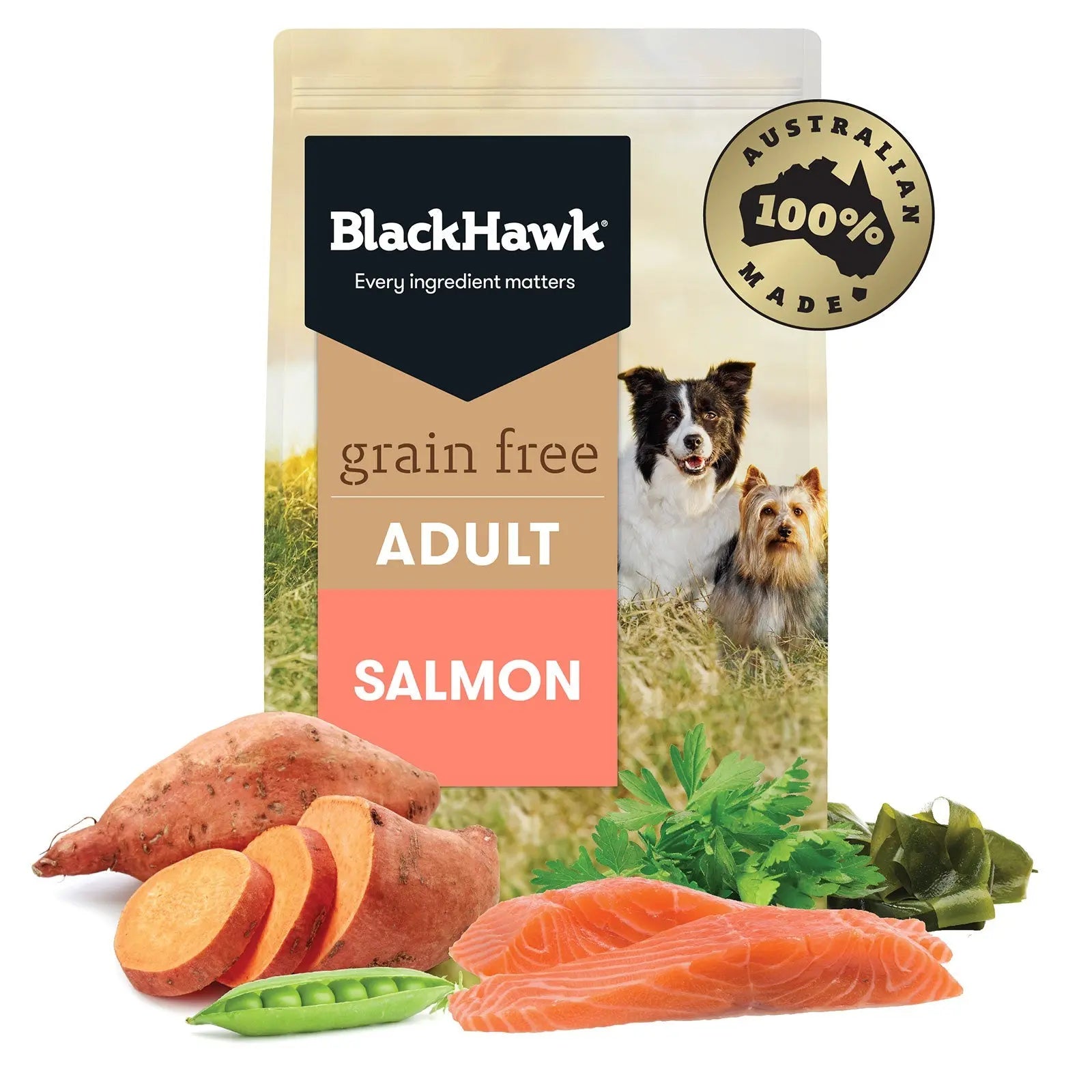 Black Hawk Grain Free Dog Food Adult Salmon - Kellyville Pets