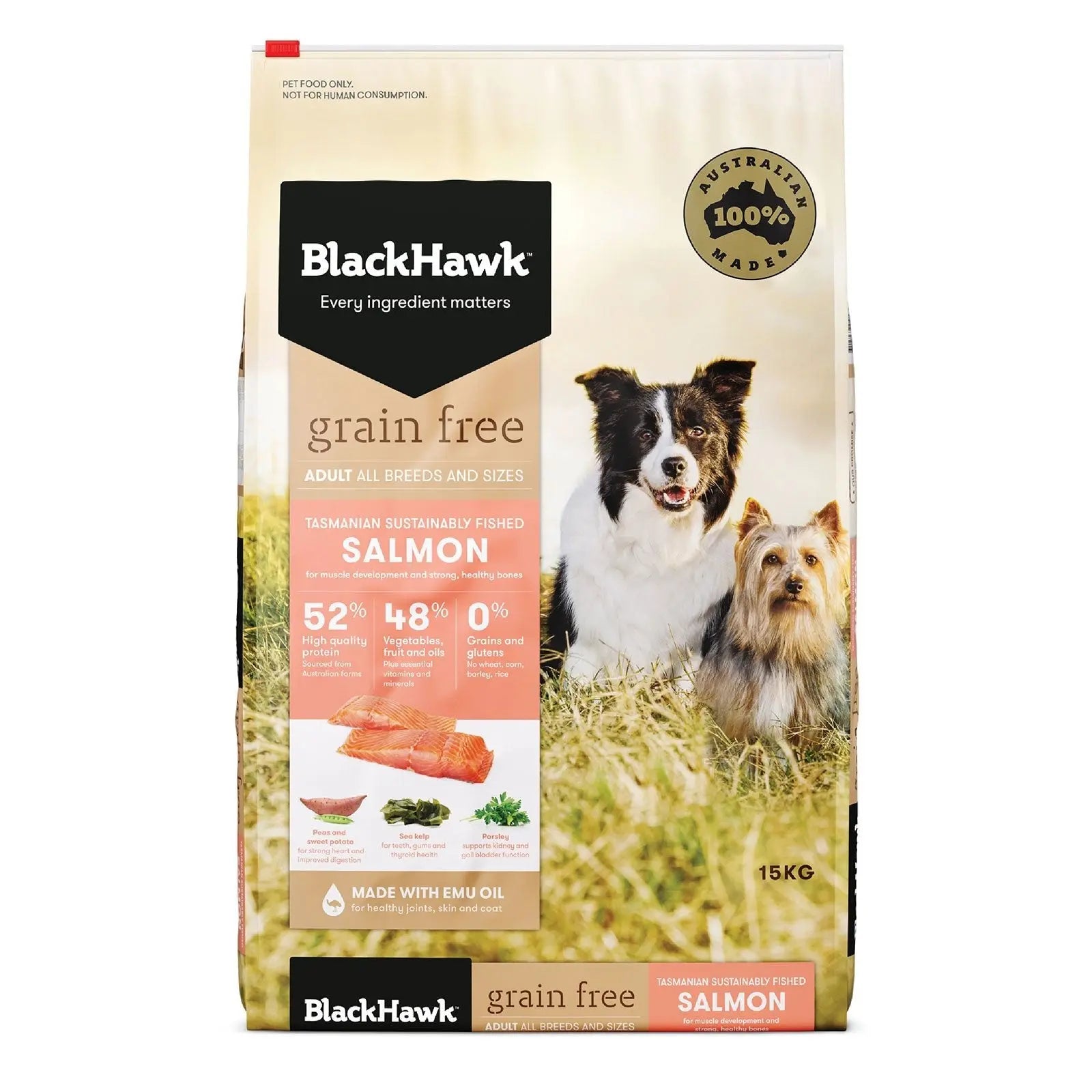 Black Hawk Grain Free Dog Food Adult Salmon - Kellyville Pets