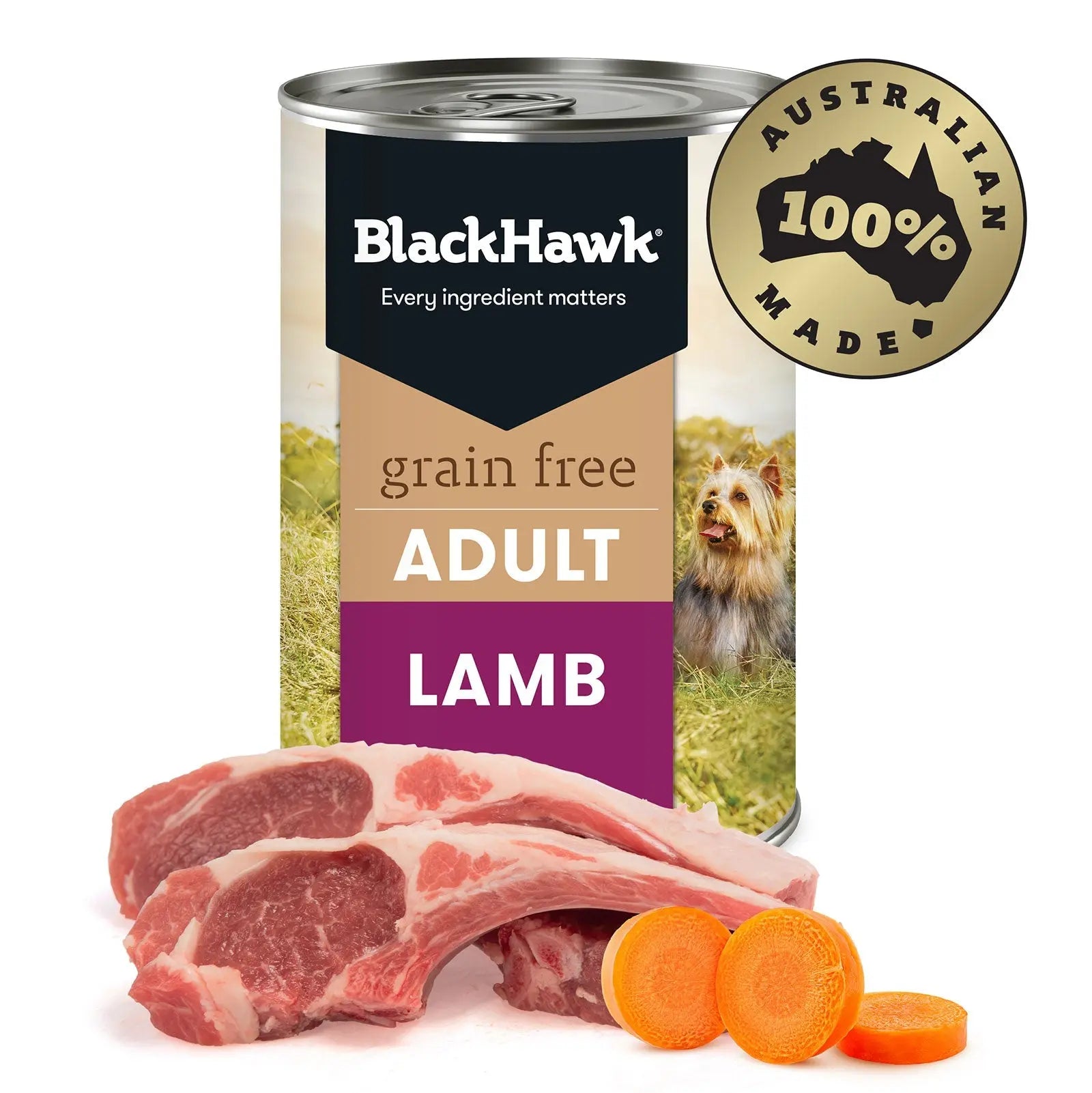 Black Hawk Grain Free Dog Food Can Lamb - Kellyville Pets