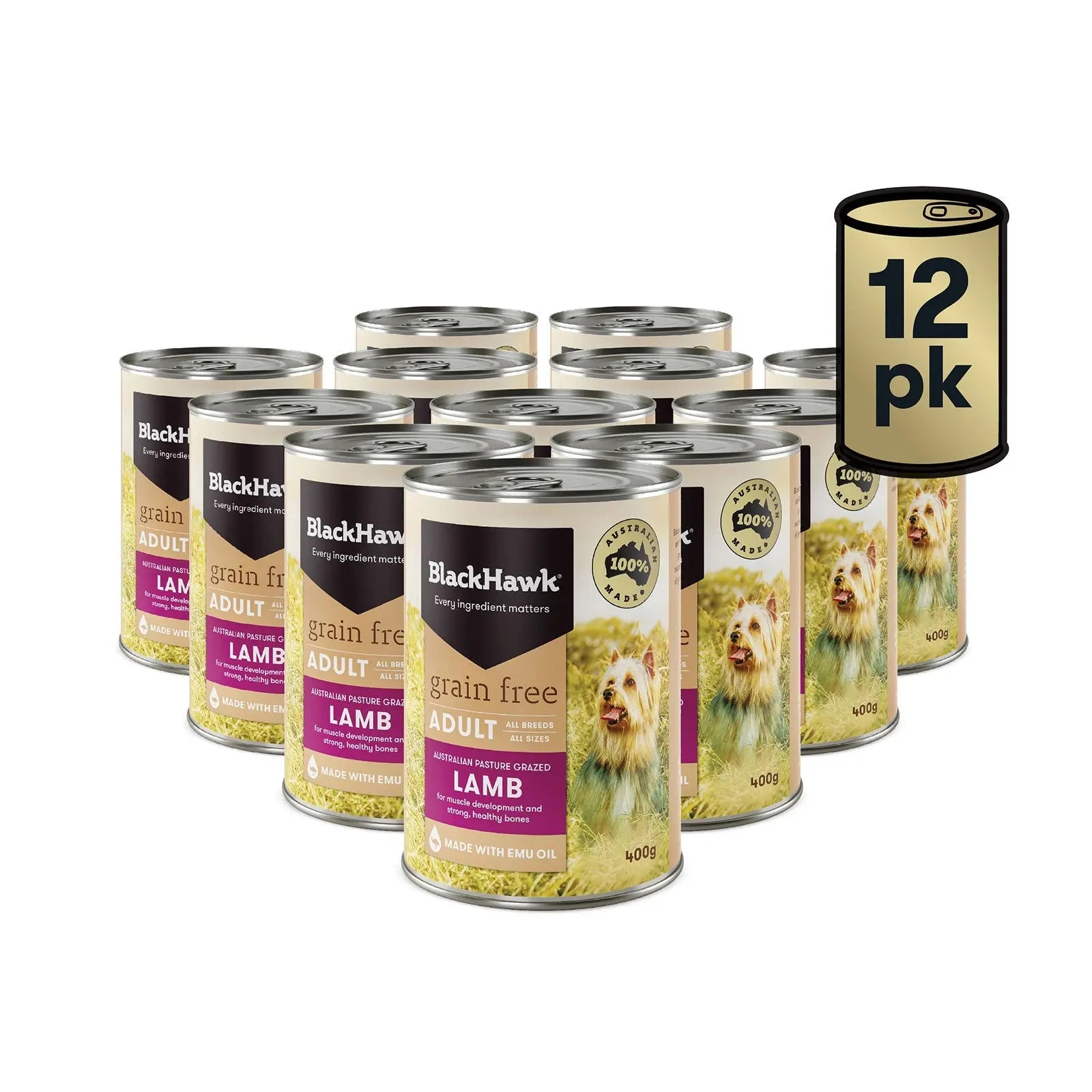 Black Hawk Grain Free Dog Food Can Lamb - Kellyville Pets