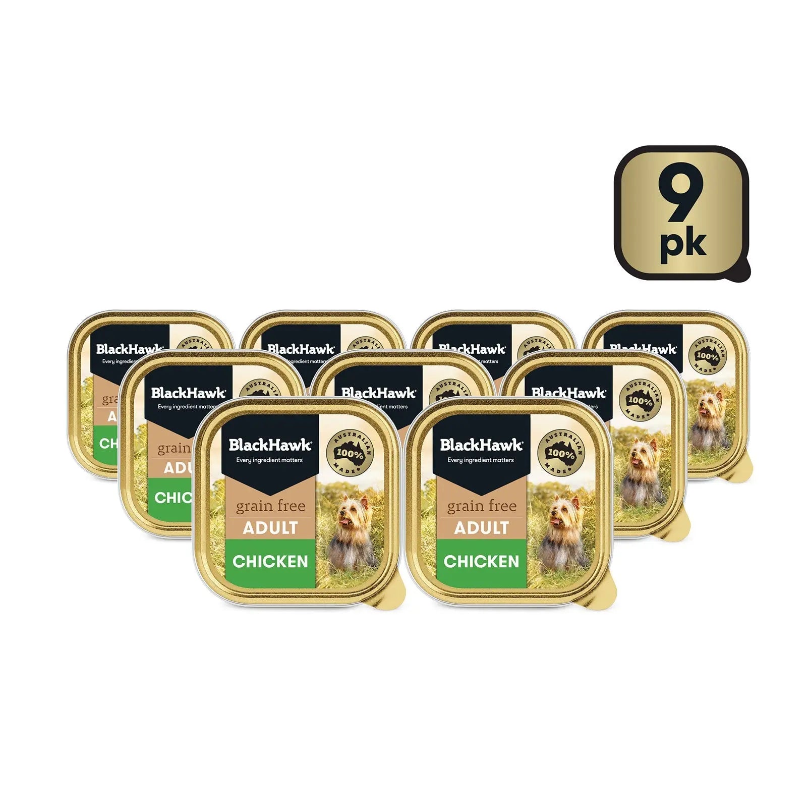 Black Hawk Grain Free Dog Food Tray Chicken - Kellyville Pets