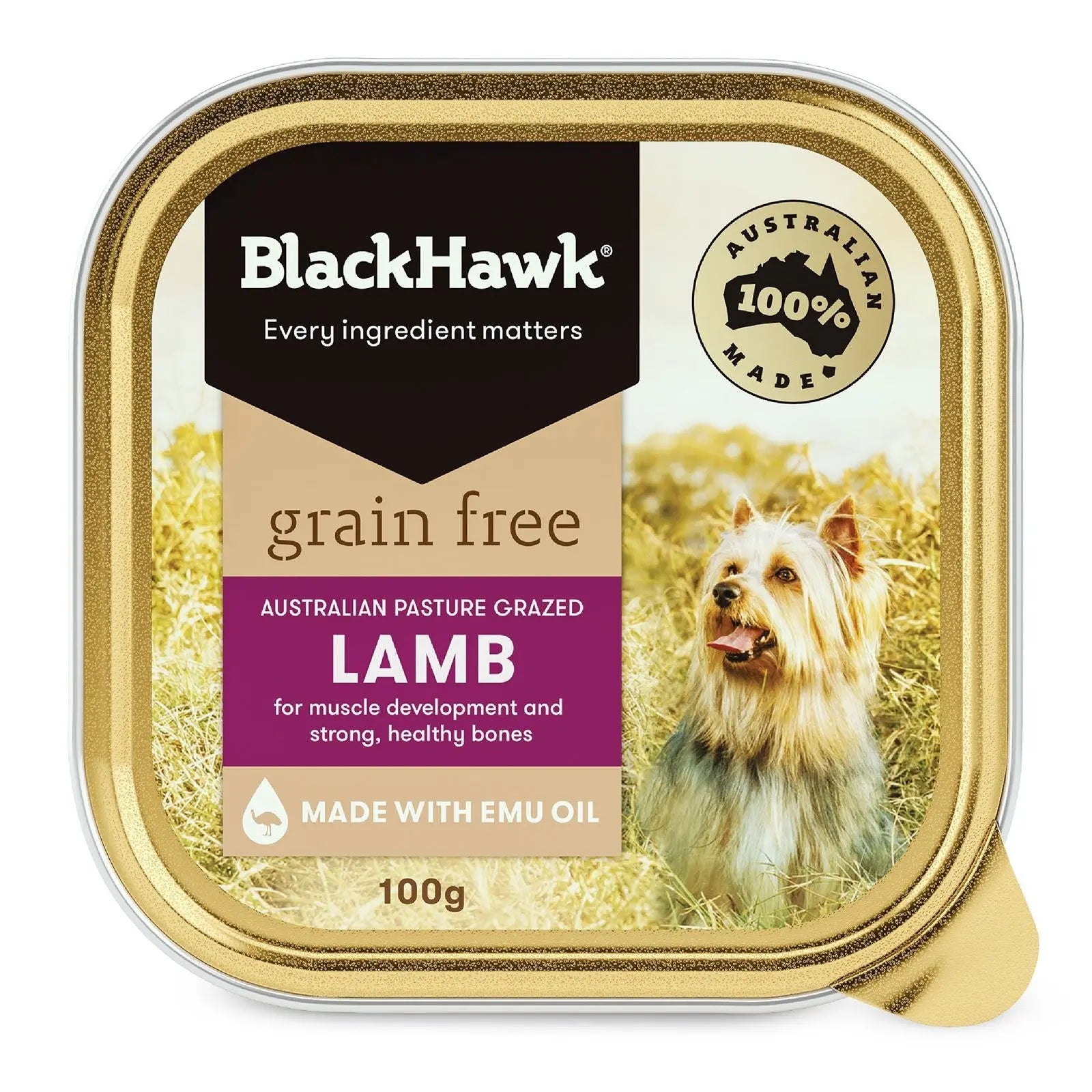 Black Hawk Grain Free Dog Food Tray Lamb - Kellyville Pets
