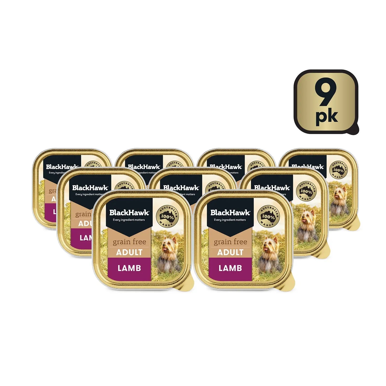 Black Hawk Grain Free Dog Food Tray Lamb - Kellyville Pets