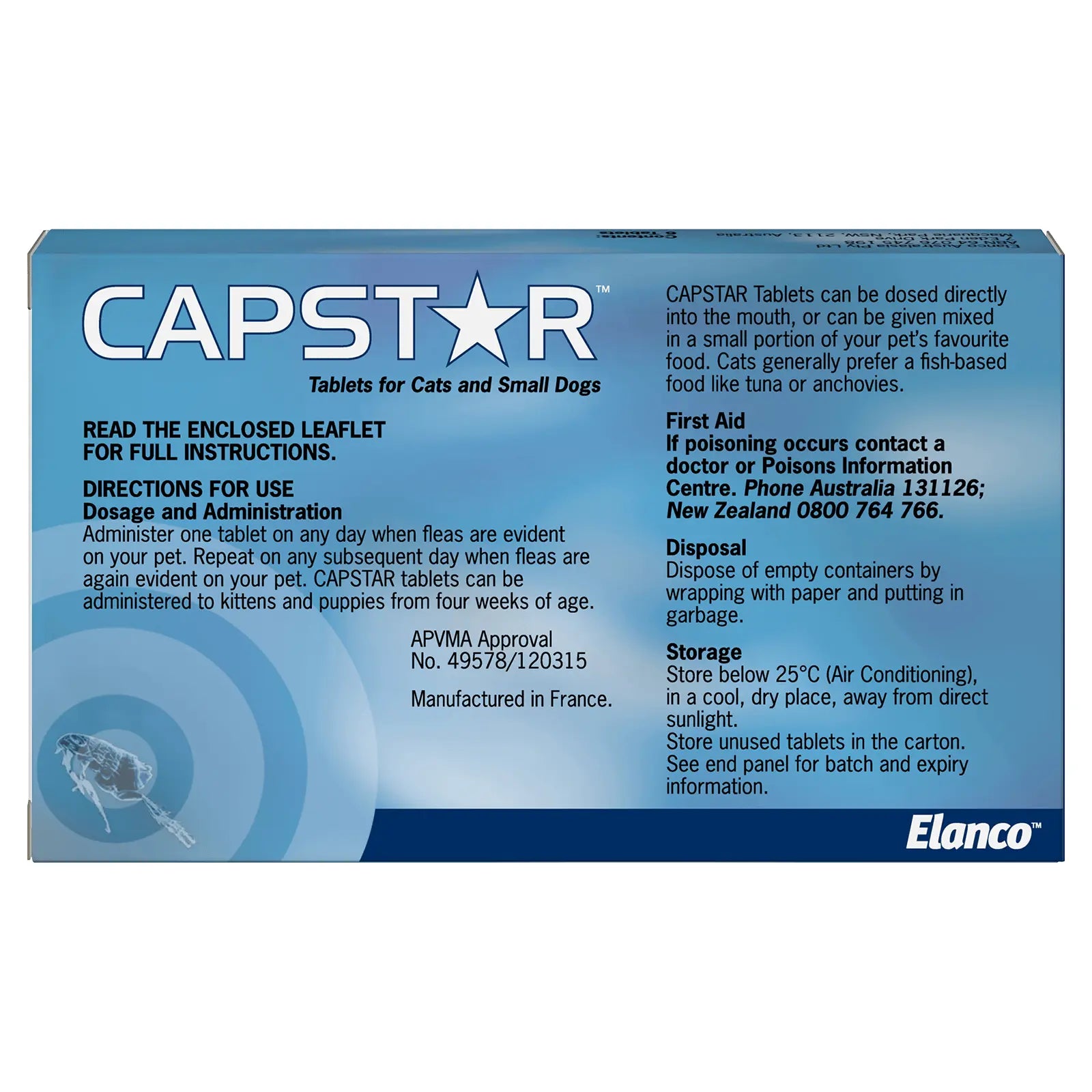 Capstar Flea Treatment Tablet - Kellyville Pets