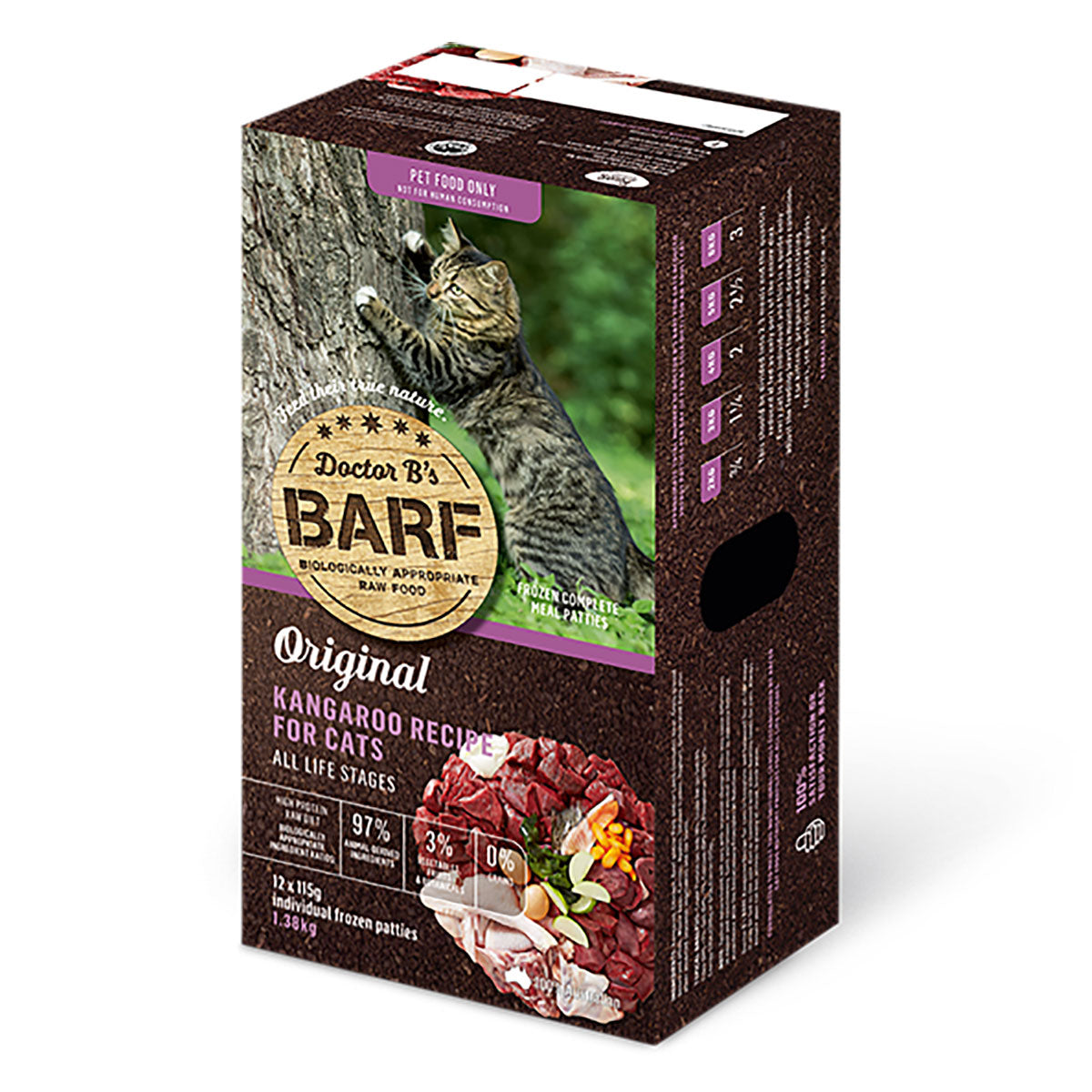 Doctor B's Barf Raw Cat Food Roo