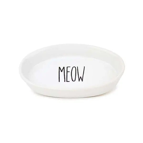 Cattitide Ceramic Cat Bowl Meow - Kellyville Pets