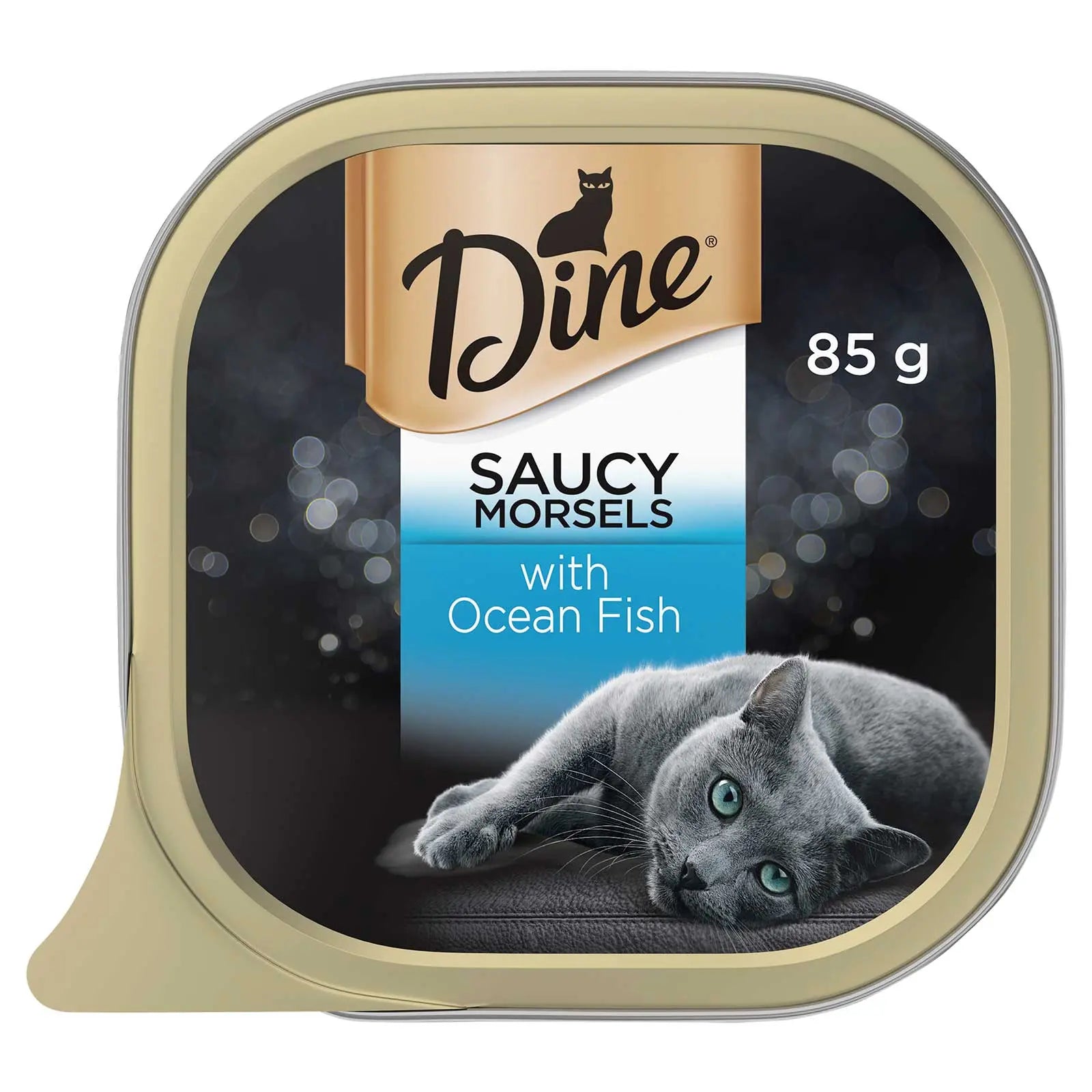 Dine Cat Food Tray Saucy Morsels with Ocean Fish - Kellyville Pets