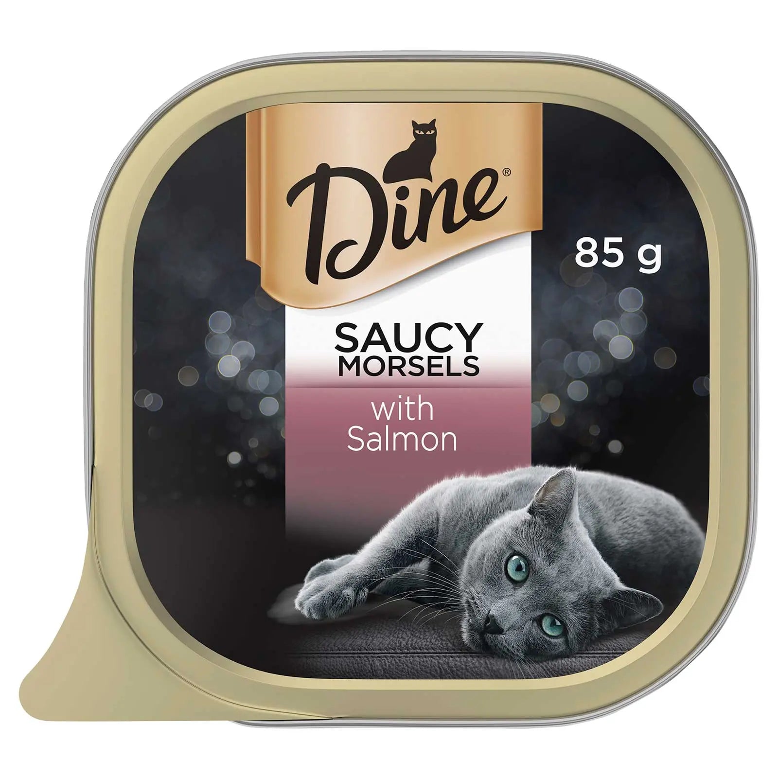 Dine Cat Food Tray Saucy Morsels with Salmon - Kellyville Pets