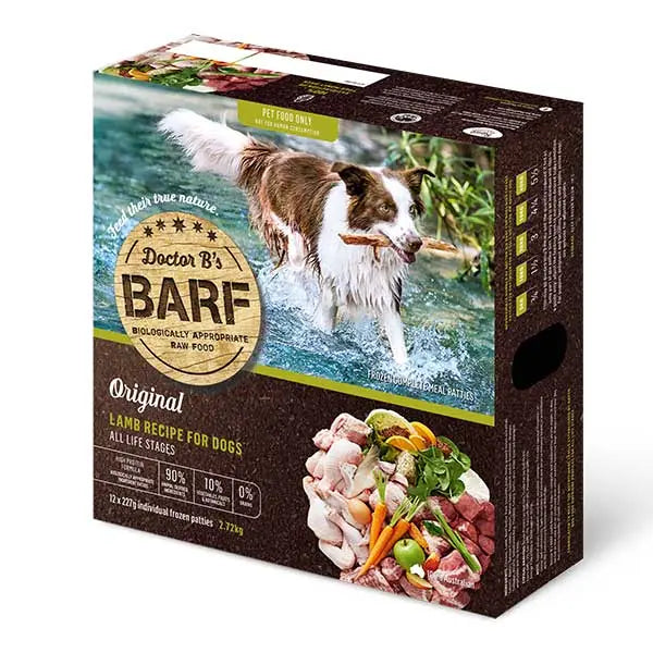 Doctor B's Barf Raw Dog Food Lamb 2.72kg 12pk - Kellyville Pets