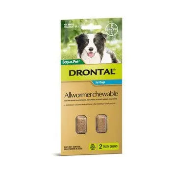 Drontal Chewable Worming Tablets for Dogs - Kellyville Pets