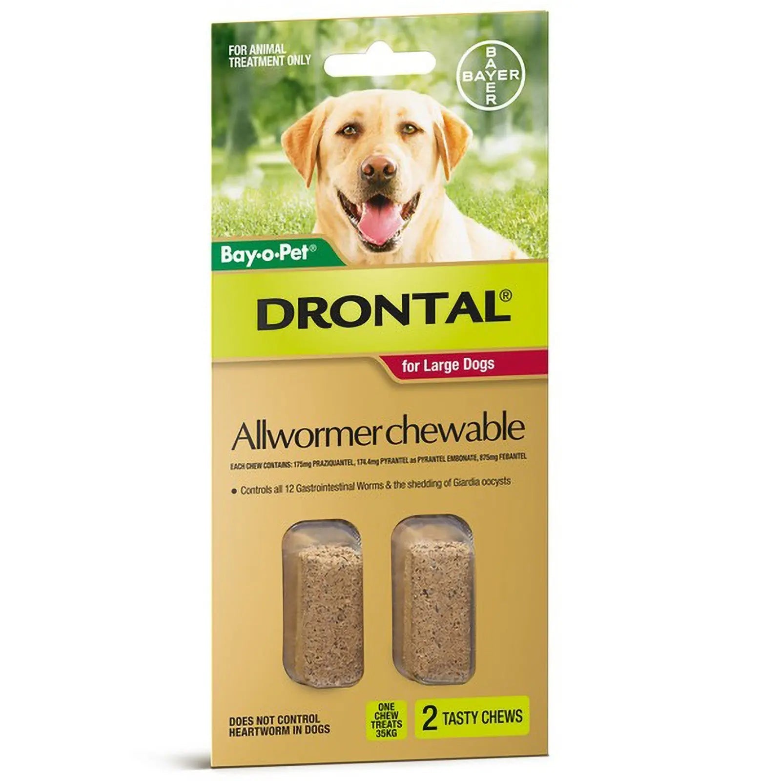 Drontal Chewable Worming Tablets for Dogs - Kellyville Pets
