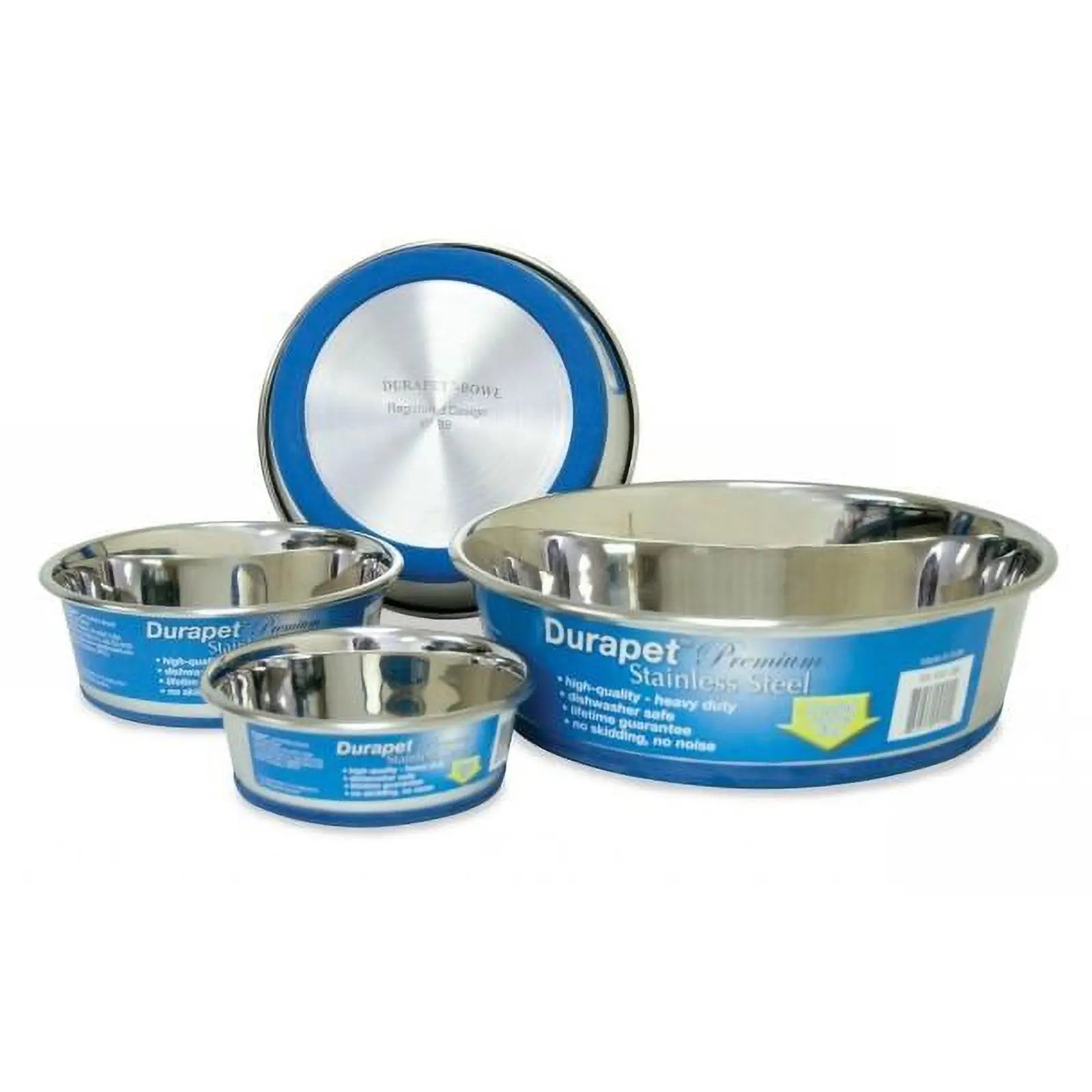 Durapet Stainless Steel Non Slip Dog Bowl - Kellyville Pets