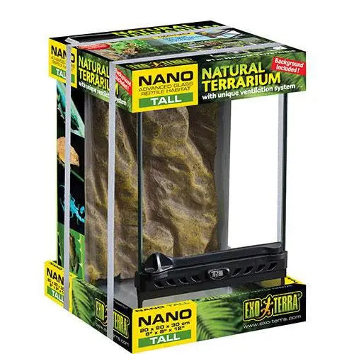 Exo Terra Glass Terrarium 20 x 20 x 30cm - Kellyville Pets