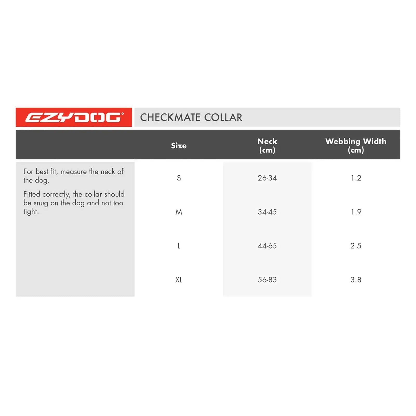 Ezydog Checkmate Dog Collar - Kellyville Pets