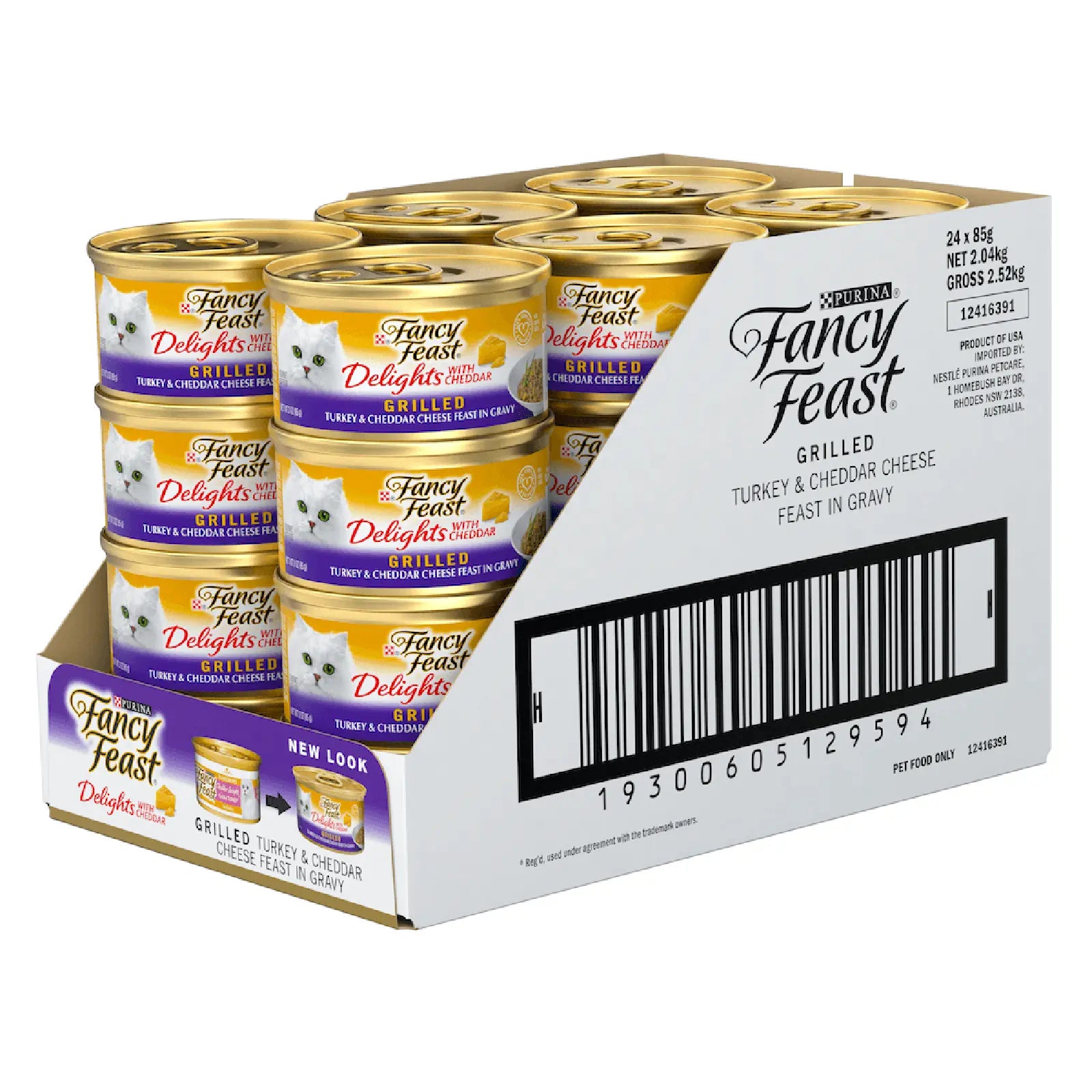 Fancy Feast Cat Food Can Adult Delights with Cheddar Turkey - Kellyville Pets