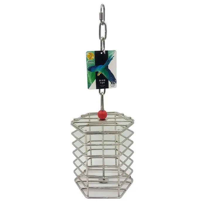 Featherland Paradise Bird Toy Stainless Steel Baffle Cage - Kellyville Pets