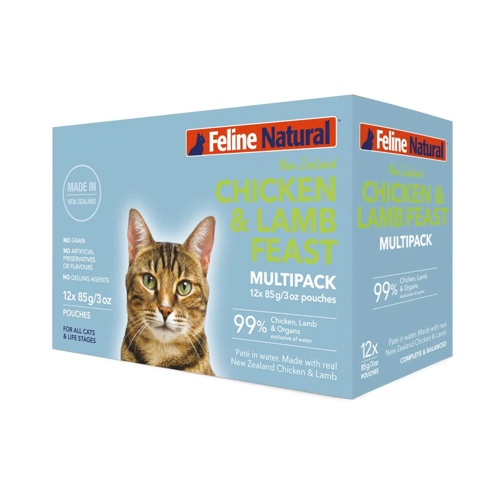 Feline Natural Cat Food Pouch Chicken & Lamb - Kellyville Pets