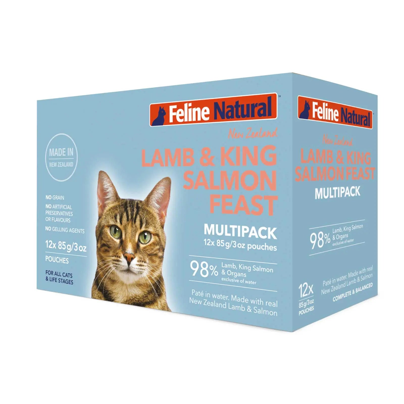 Feline Natural Cat Food Pouch Lamb & Salmon - Kellyville Pets