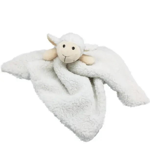 Furry Face Comfort Blankie Lamb Dog Toy - Kellyville Pets
