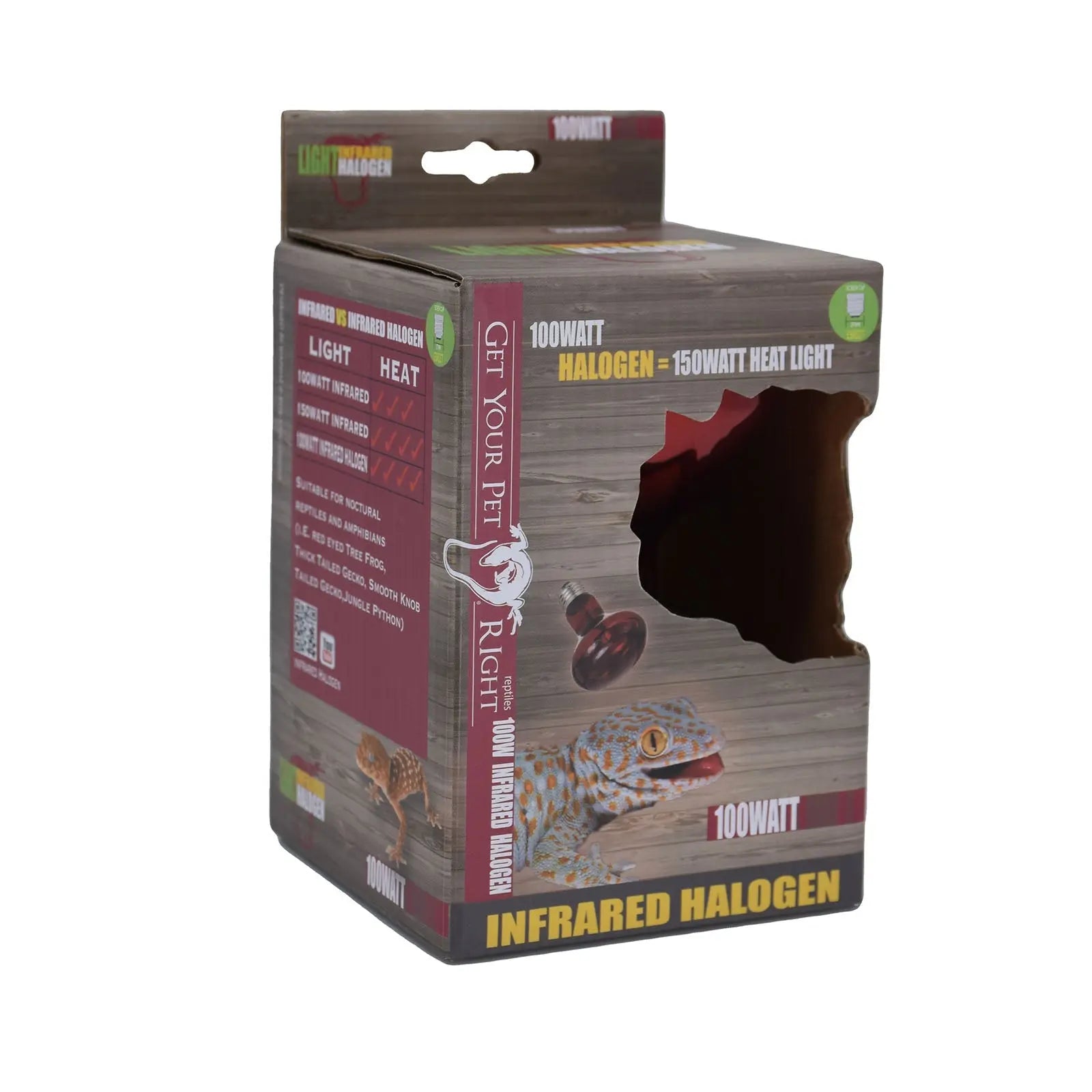 Get Your Pet Right Red Light Heat Lamp Halogen 100w (=150W) - Kellyville Pets