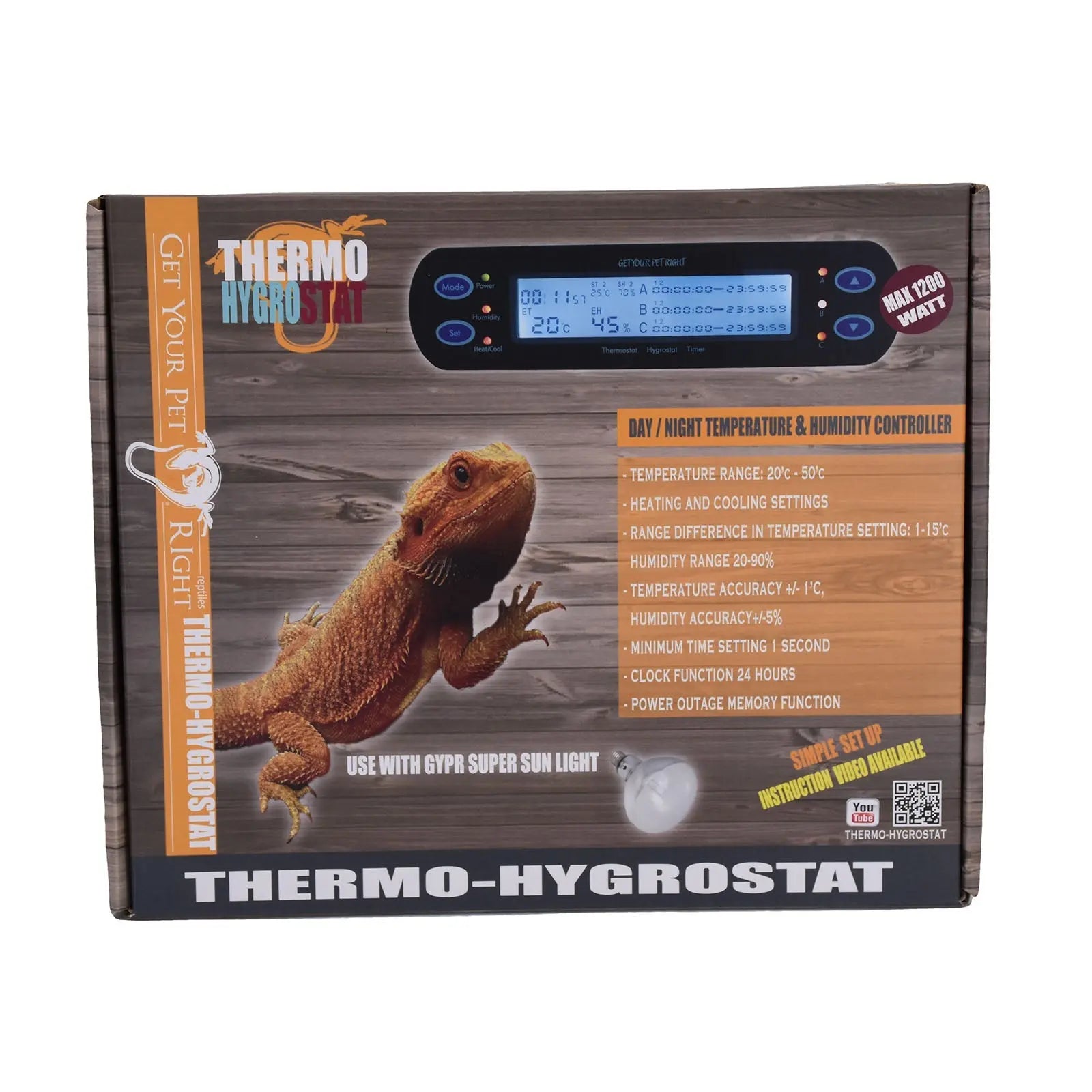Get Your Pet Right Thermo Hygrostat - Kellyville Pets