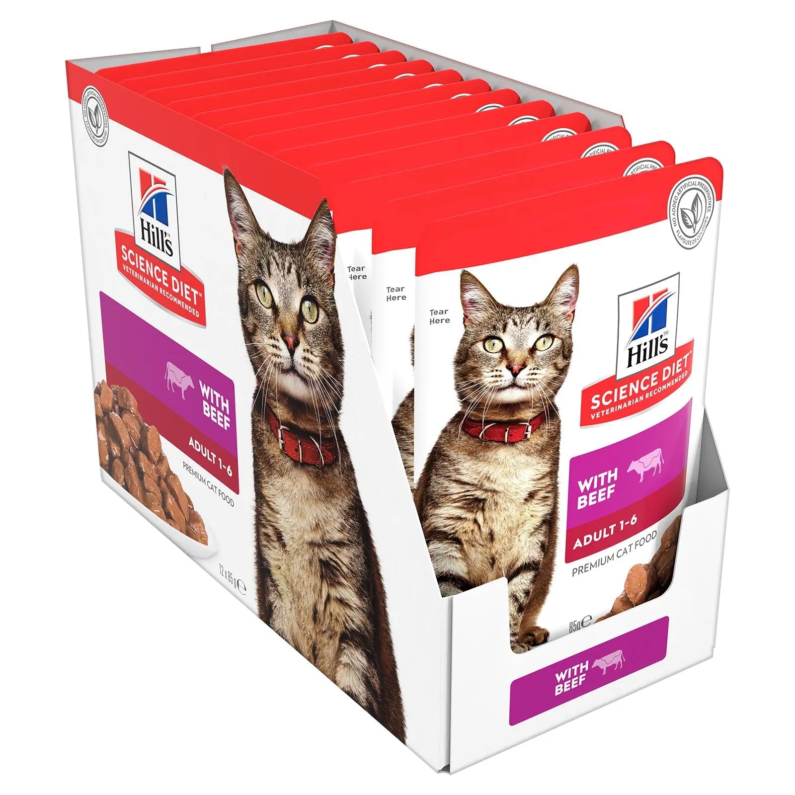 Hill's Science Diet Cat Food Pouch Adult Beef - Kellyville Pets